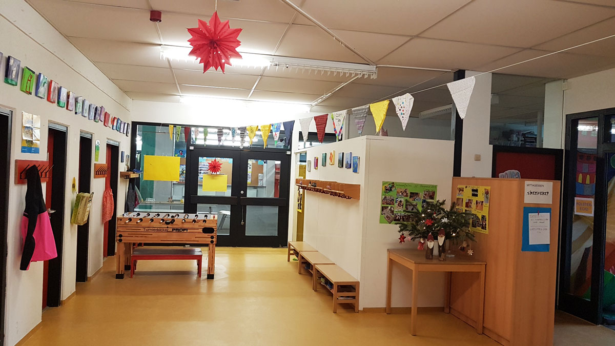 Eingangsbereich der Schulkind-Betreuung
