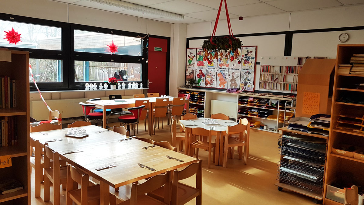 Gruppenraum in der Schulkind-Betreuung