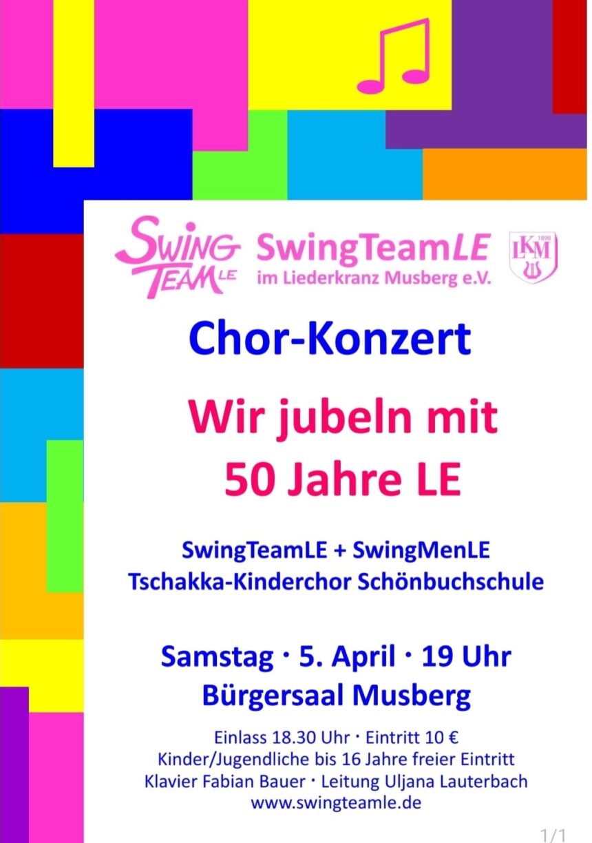 Auftritt beim Konzert des SwingTeamLE